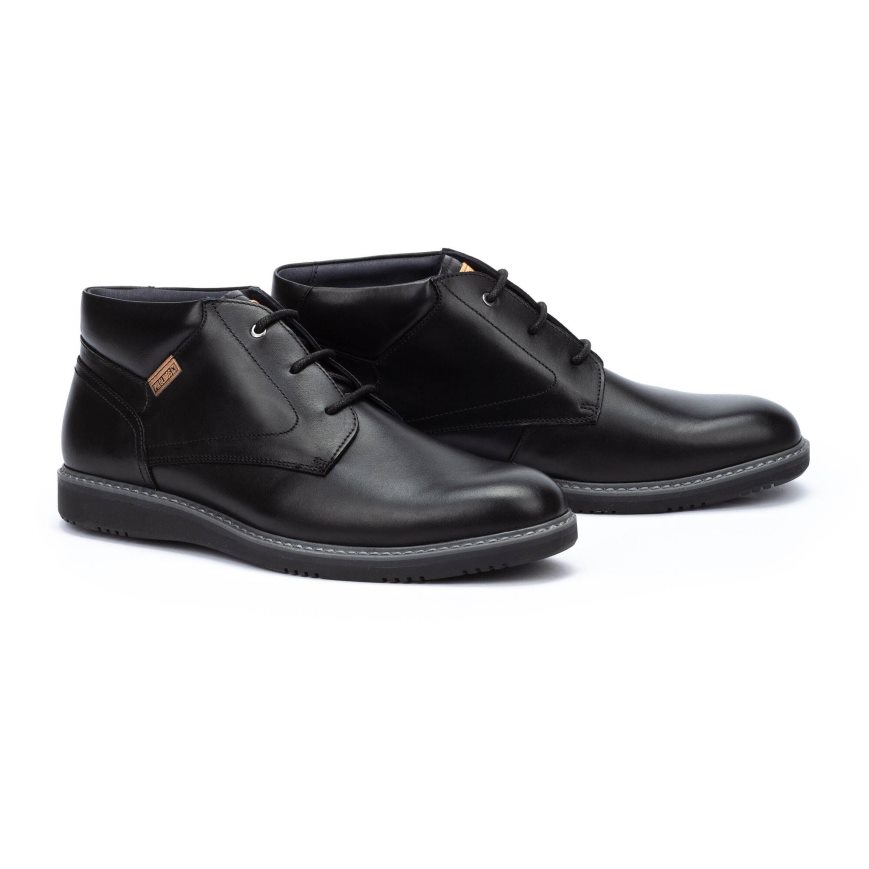 Men's Pikolinos AVILA Ankle Boots Black | NZ A83Q701